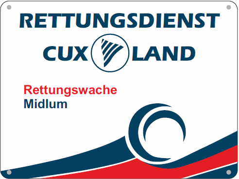 Schild Rettungswache Midlum